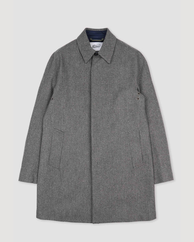 Trench coat in virgin wool strom system - Green