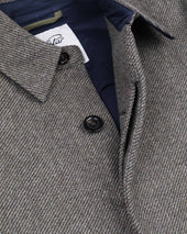 Trench coat in virgin wool strom system - Green
