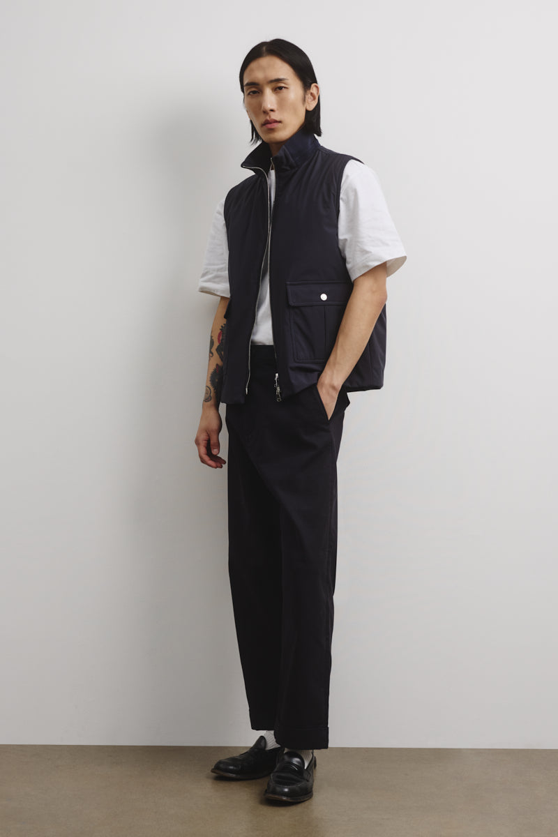 Caddy Vest In 3 Layer Microfiber Waterproof Blue