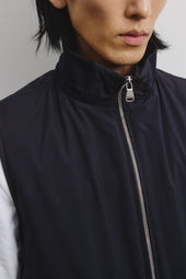 Caddy vest in 3 layer microfiber. waterproof. Blue - Navy
