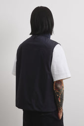 Caddy vest in 3 layer microfiber. waterproof. Blue - Navy