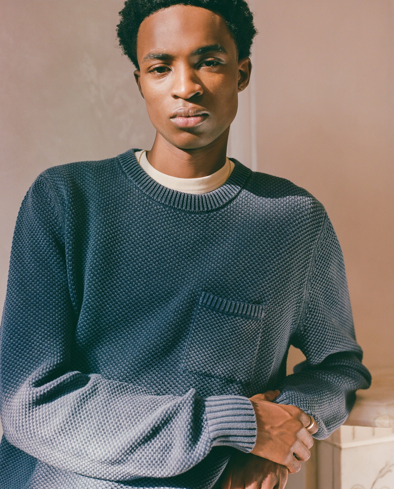 Pocket Crewneck - Navy