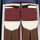 Japanese Denim Braces Cherry