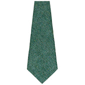 Vintage Herringbone Wool Bespoke Tie Sea Green