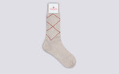 Men S Overcheck Argyle Sock