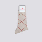 Men S Overcheck Argyle Sock