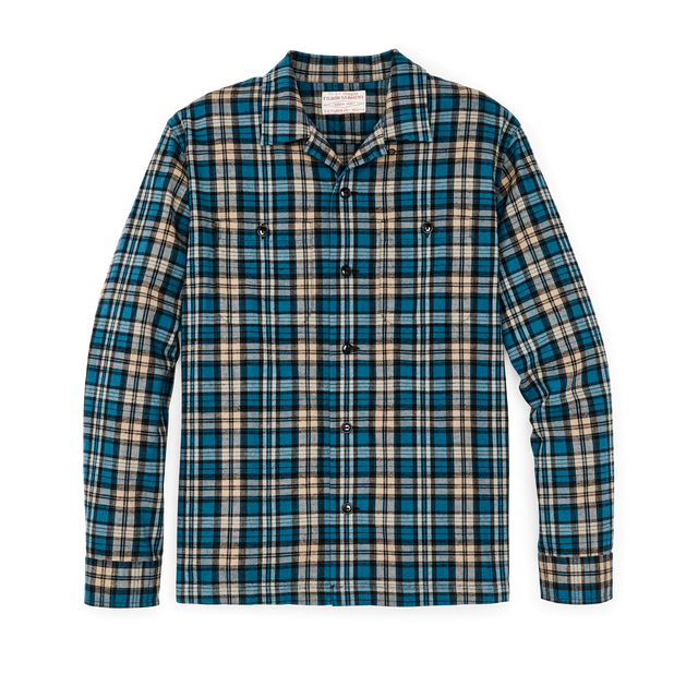 Elk Heights Camp Shirt - Blue / Black / Khaki Plaid
