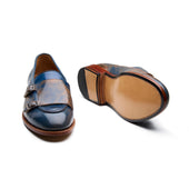 Myron Monk Strap Loafer Shell Cordovan Marbled Blue Cordovan Series