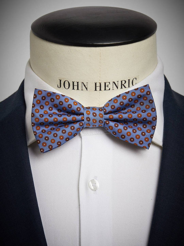 Light Blue Bow Tie Motif