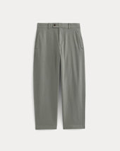 Cropped Slub Trouser | Agave Green