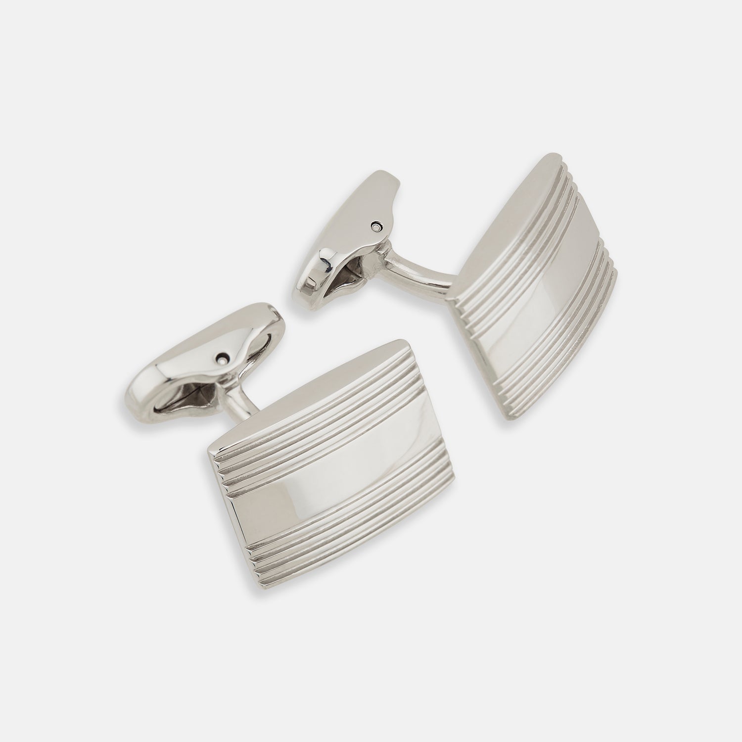 Striped Rectangular Cufflinks