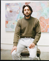 Cotton Mock Neck Jumper