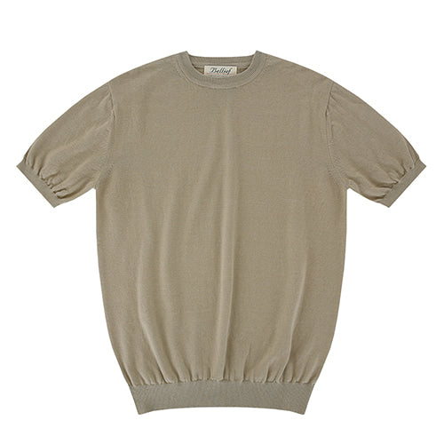 Essential round neck kint (Beige)