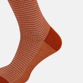 Houndstooth Mid Length Socks