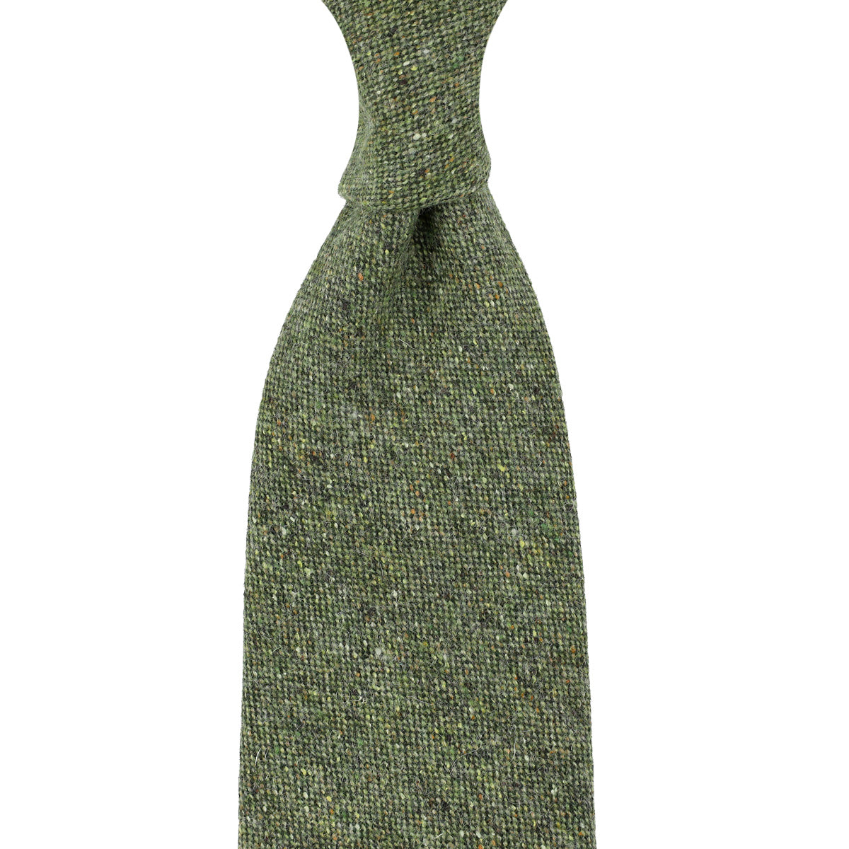 Donegal Wool Tie Green Hand Rolled