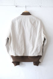 Fujito Flight Jacket Beige Stripe Directors Web Shop Powered By Base
