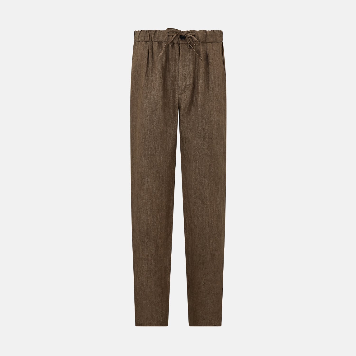 Pine Cone Linen Herringbone Miles Trousers
