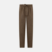 Pine Cone Linen Herringbone Miles Trousers