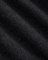 Midweight Cashmere Crew | Heathered Black