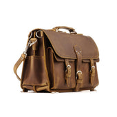 Front Pocket Leather Briefcase