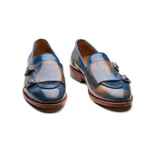 Myron Monk Strap Loafer Shell Cordovan Marbled Blue Cordovan Series