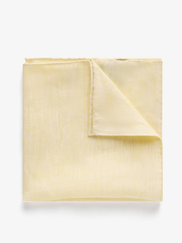 Pastel Yellow Pocket Square