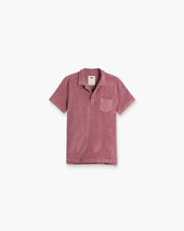 Dusty Plum Polo Terry Shirt