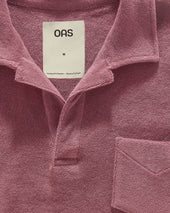 Dusty Plum Polo Terry Shirt