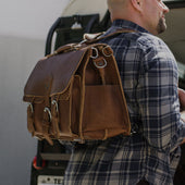 Front Pocket Leather Briefcase