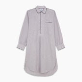 Red And Blue Multi Stripe Cotton Sussex Nightshirt