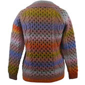 42a Honeycomb Lumber Cardigan 100 Pure New Wool