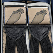 Shoemaking Silk Braces Beige Limited To 500