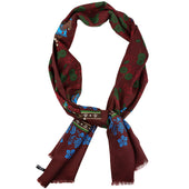 Samurai Printed Wool Silk Scarf