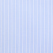Poplin Semi Spread Shirt White Ticking Stripe