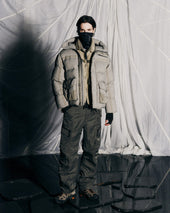 Alpine Tech Hooded Down Parka Sand Beige