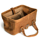 Big Mouth Leather Tool Bag
