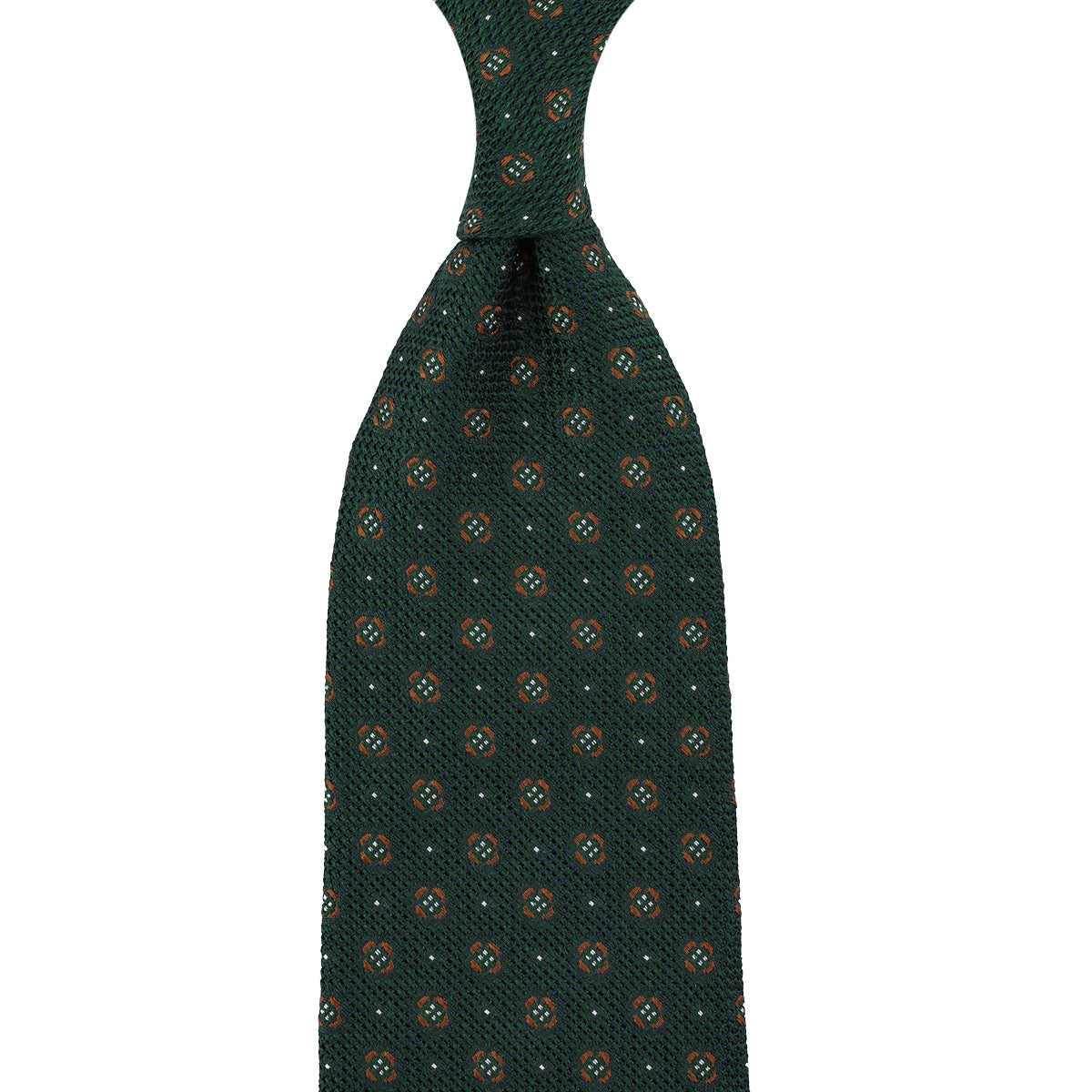 Floral Fina Grenadine Silk Tie Hand Rolled