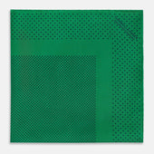 Green Dot Silk Pocket Square