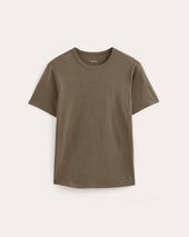 The Cotton Linen Tee | Deep Taupe
