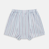 Pale And Pink Multi Stripe Godfrey Boxer Shorts