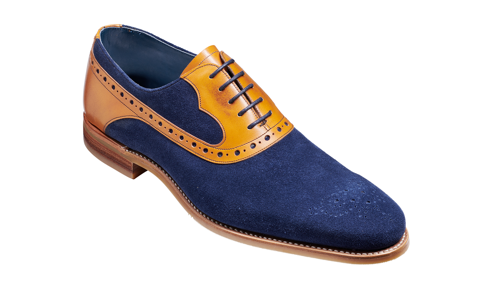 Elliot Navy Suede Cedar Calf