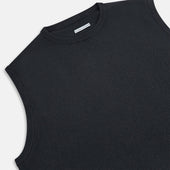 Dark Green Cashmere Round Neck Vest