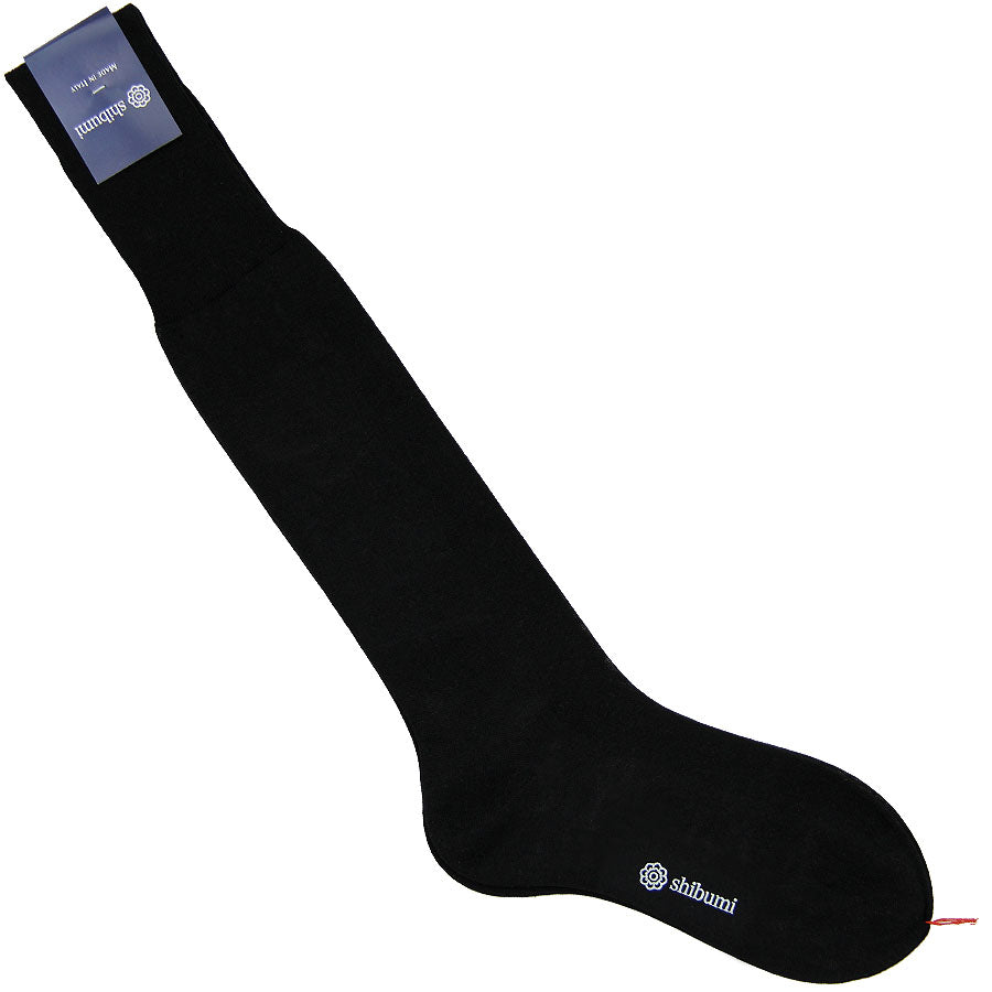 Knee Socks Plain Cotton Silk