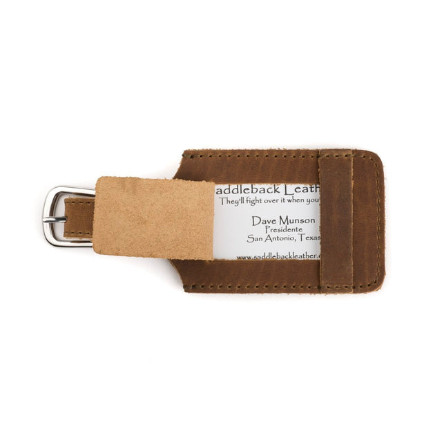 Leather Luggage Tag