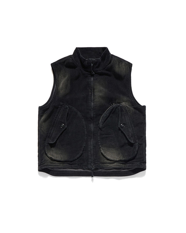 DECK VEST / BLACK CORDUROY
