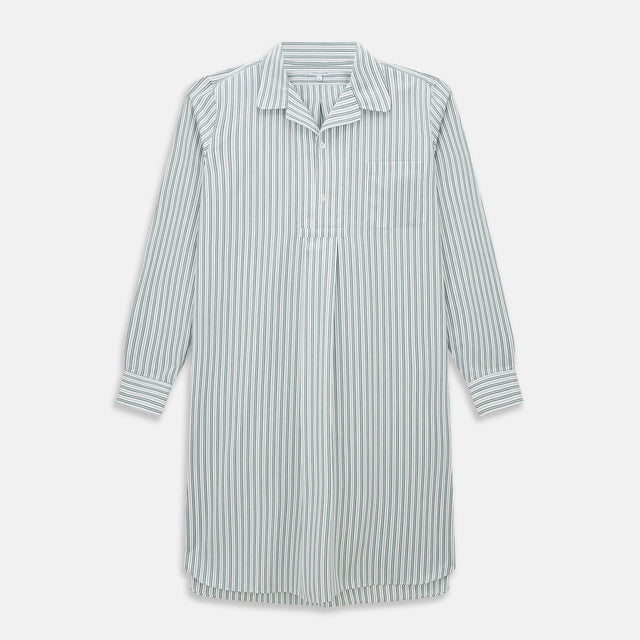 Green Double Stripe Quarzo Nightshirt