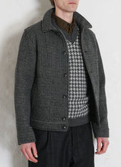 ATLAS | Short Wool Felt Jacket | Pepper