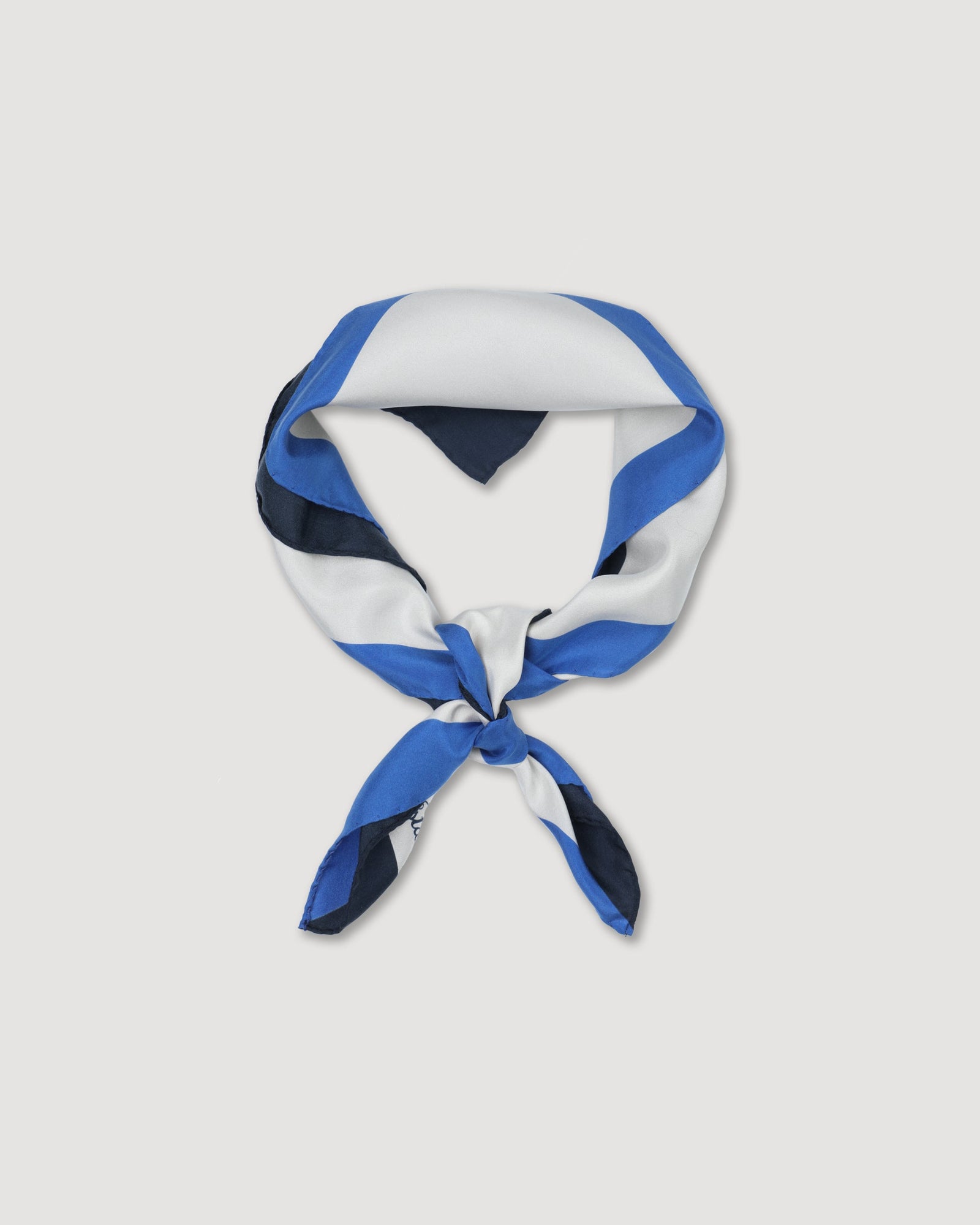 Silk Scarf Featuring A Geometric Print