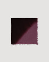 Cashmere Scarf In A Solid Colour With Shaded Tones Bordeaux