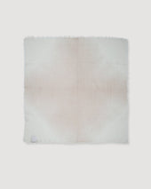 Cashmere Scarf In A Solid Colour With Shaded Tones Beige Ecr